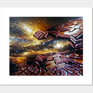 Universe made of Chocolate bars Art Posters and Art